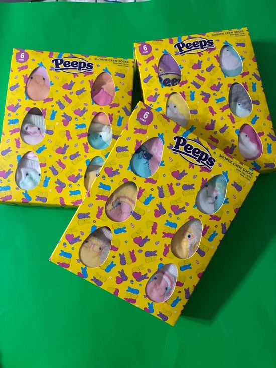 Peeps Accessories - Peeps Shortie Crew Socks - 6-pack